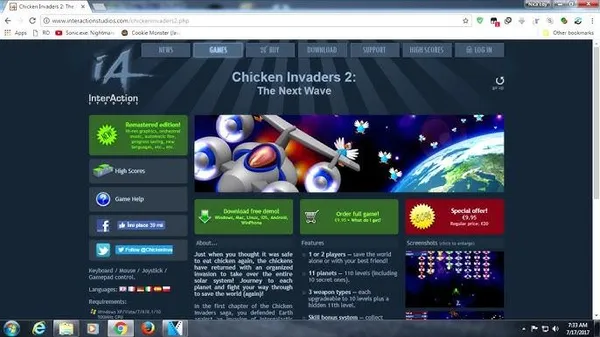 game bắn trứng - Chicken Invaders 2: The Next Wave