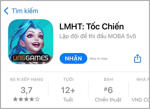 game online iOS - Tốc Chiến (Liên Minh Huyền Thoại: Tốc Chiến)