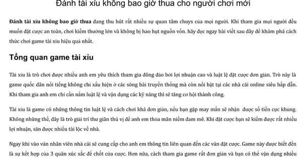 Tài xỉu - Bão